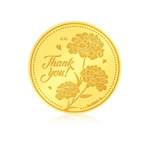 삼성금거래소 카네이션 골드 코인 0.2g 1개 P0000BKB