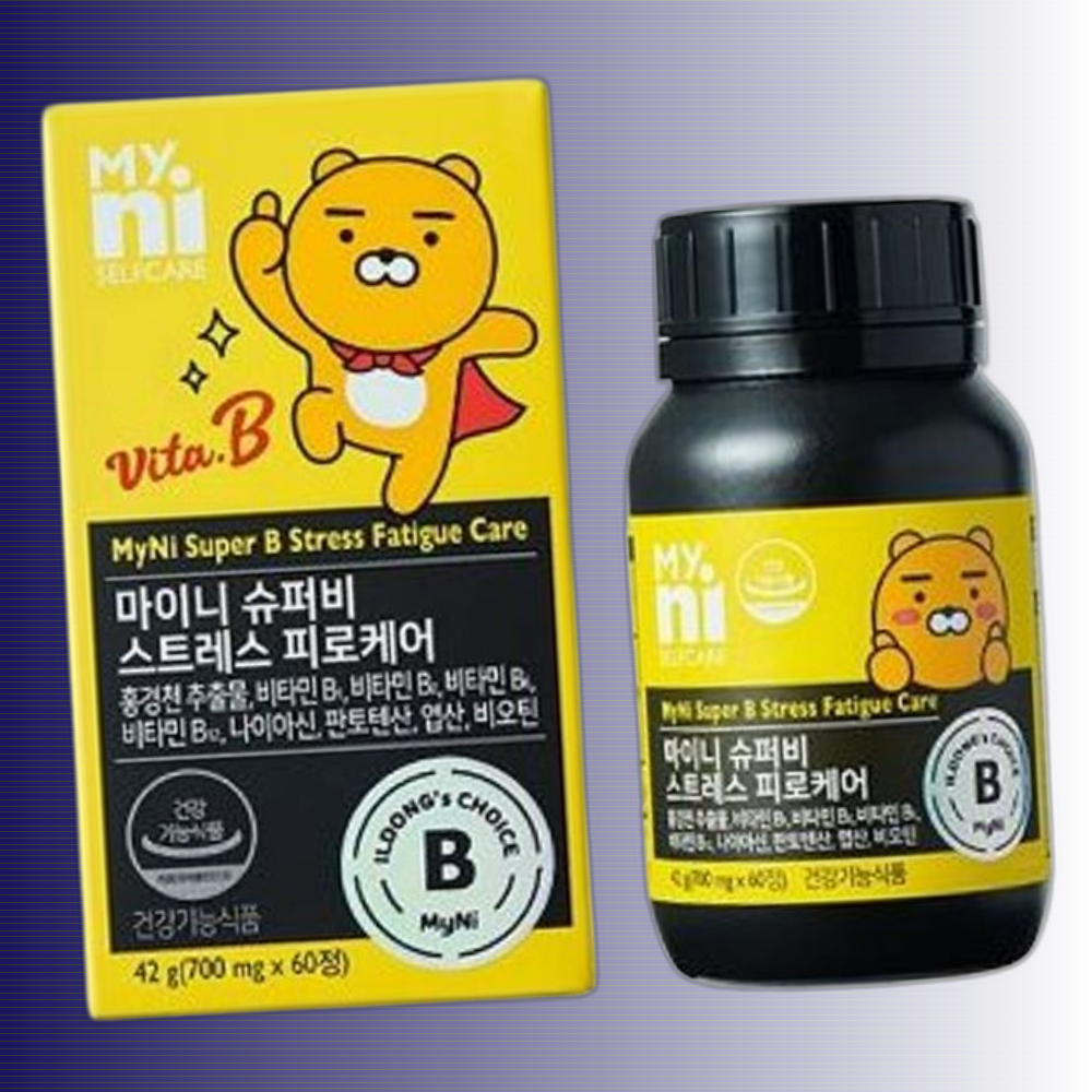 기프렐샵 마이니 슈퍼비 <b>스트레스</b>피로케어 B 60T  60정  1개