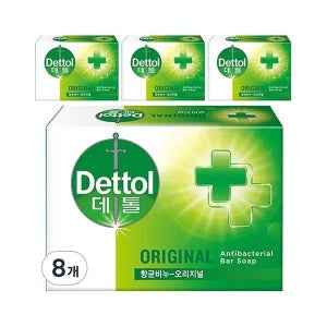 데톨 향균 비누 오리지널, 100g, 8개 one option
