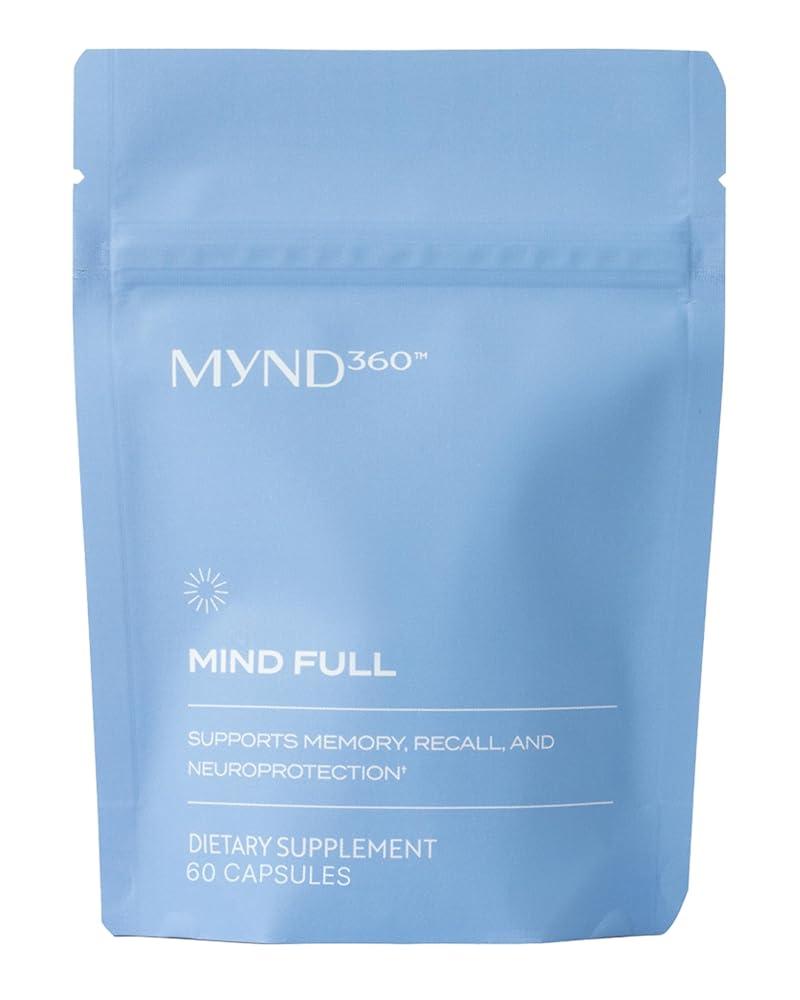 Nu Skin MYND360 Mind Full | 소프트젤 60개 | 비타민 E 아스타잔틴 및 포도 추출물로 기억력 지원 | 기억력 회상을 위한 강력한 항산화 물질 및 뇌 지  <b>N</b>