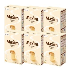맥심 동서 맥심 화이트골드 커피믹스 100Tx6개