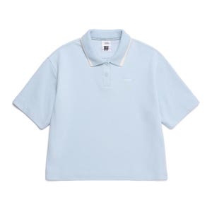 내셔널지오그래픽 [무료교환&반품] N252WSW150 여성 피타 카라 세미오버핏 반팔 스웻 티셔츠 L/BLUE