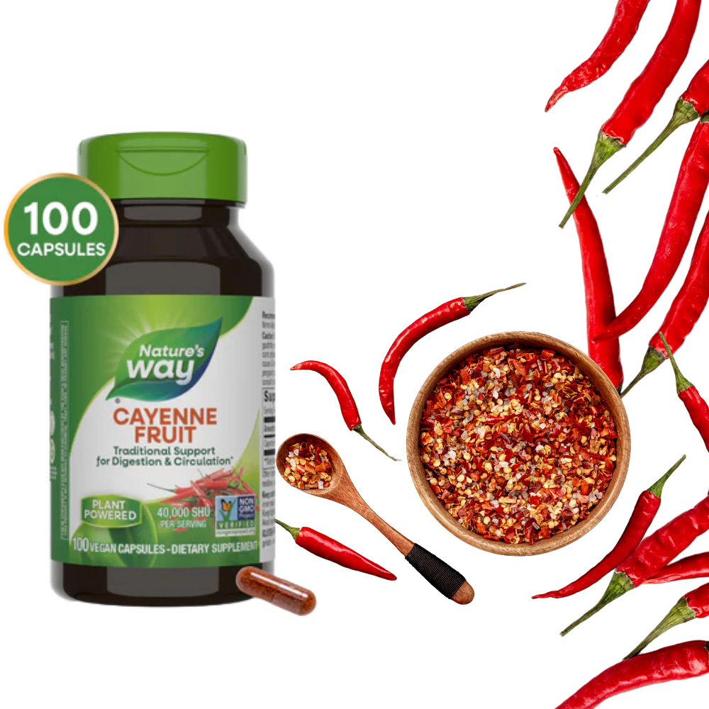 혈류 신진대사 촉진 <b>혈액 순환</b> 수족 냉증 증상 개선 혈압 체중 관리에 도움 주는 카이엔페퍼 영양제 효능 효과  100정  1개