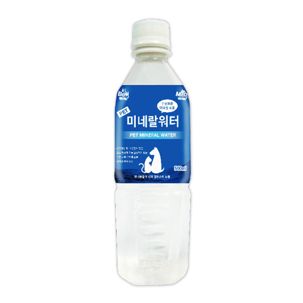바우와우 펫 미네랄 워터, 500ml, 1개