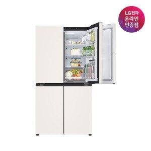 LG전자 LG 디오스 오브제컬렉션 매직스페이스 냉장고 T875MEE111 1등급 870L 4도어 냉장고