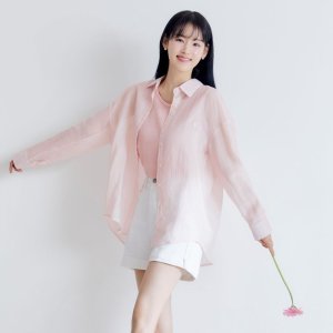 마리끌레르 [박환희PICK] 로고 자수 블라우스 나시 셋업(MAEBSU03MPK)