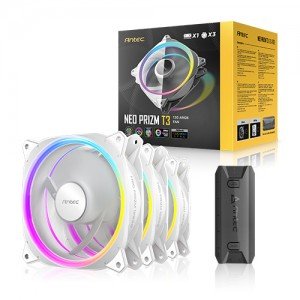 Antec Neo PRIZM T3 120 PWM ARGB (컨트롤러/3팩, 화이트)