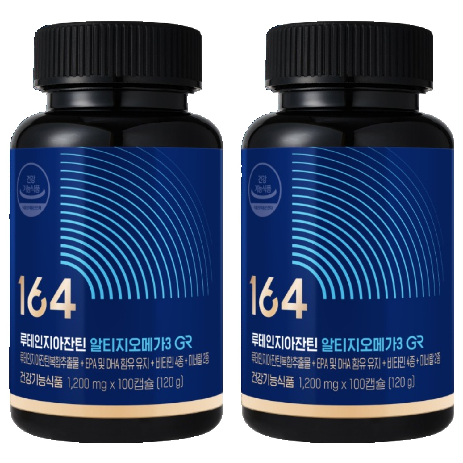 뉴트리원 루테인 지아잔틴 164 알티지 오메가3  100정  2개  병 포장