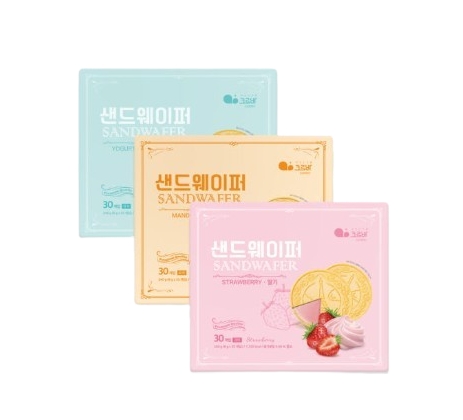크로바 샌드웨이퍼 요거트 감귤 딸기
