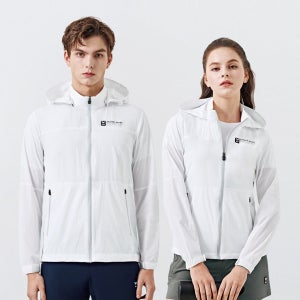 엠리밋 31110 화이트 남성 여성 바람막이 자켓