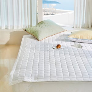 아이스샤벳 밀크화이트 냉감 듀라론 누빔패드(SS)(Q)