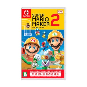 [롯데백화점] 닌텐도 스위치 슈퍼마리오 메이커2 처음 만나는 온라인 세트 게임 칩 팩 LE1219168584