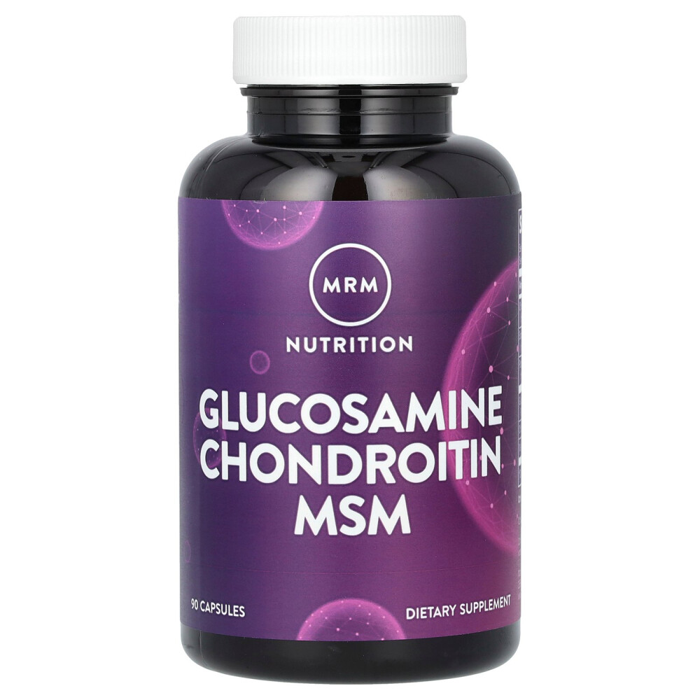 MRM Nutrition 엠알엠 뉴트리션 글루코사민 콘드로이틴 MSM 캡슐 90정 <b>콘드로이친</b> 메틸설포닐메테인  1개