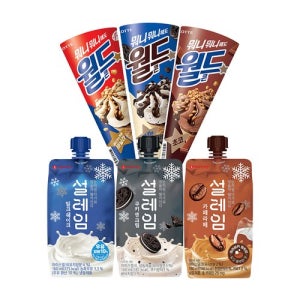 [롯데웰푸드]월드콘 설레임 아이스크림 6종 20개 골라담기