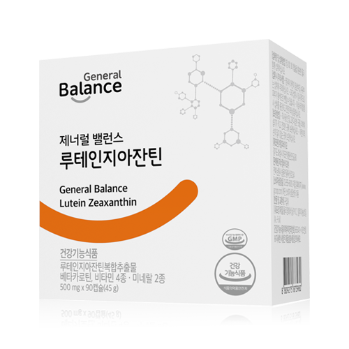 지쿱 제너럴 밸런스 루테인<b>지아잔틴</b> 500mgx90캡슐  1개  90정