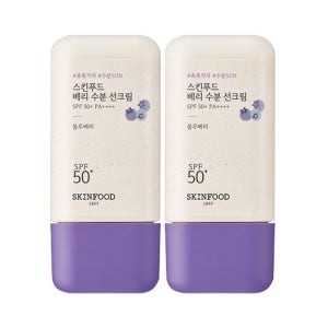 스킨푸드 베리 수분 선크림 SPF50+ PA++++ 50mlx2개