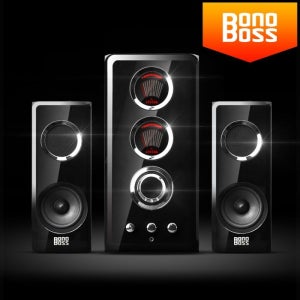 보노보스 2.1채널 우퍼 컴퓨터 PC용 게이밍 앰프 스피커 BOS-5000 TITAN 2