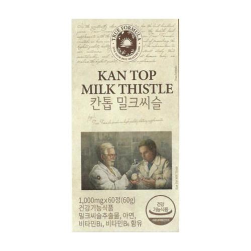 트루포뮬러 <b>칸톱 밀크씨슬</b> 분말 가루 추출물 간톱 칸탑 간탑 실리마린 60캡슐 DJ