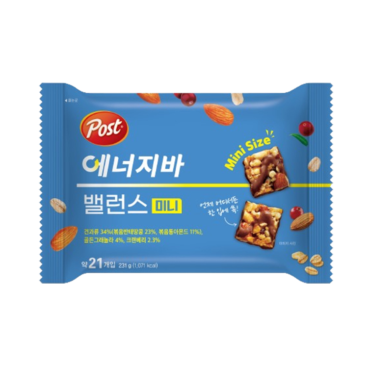 에스앤푸드 포스트 에너지바 미니 밸런스