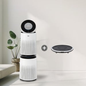 LG 퓨리케어 360 공기청정기  AS285DWWC+PWH8DBA 무빙휠 포함 / 포토리뷰 사은품 증정!