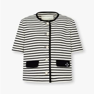 [지컷][25SS]하프 슬리브 스트라이프 자켓(7255210103)_7255210103 [갤러리아 타임월드]