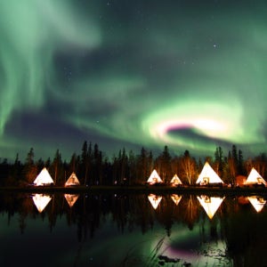 노랑풍선 베스트 미네완카 호수 캐나다 옐로나이프여행 패키지 스노우슈잉 6일