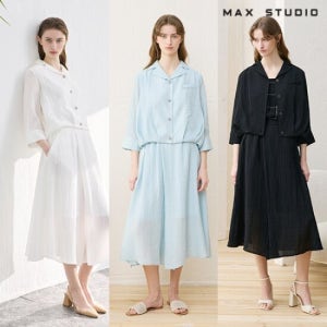 막스스튜디오 25SS 썸머 크리즈 셋업 2PCS (재킷 + 팬츠) TV상품