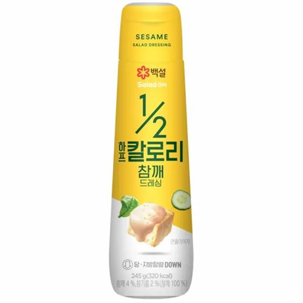백설 당 <b>지방</b> 다운 하프칼로리 참깨드레싱 식단관리 245g  1개