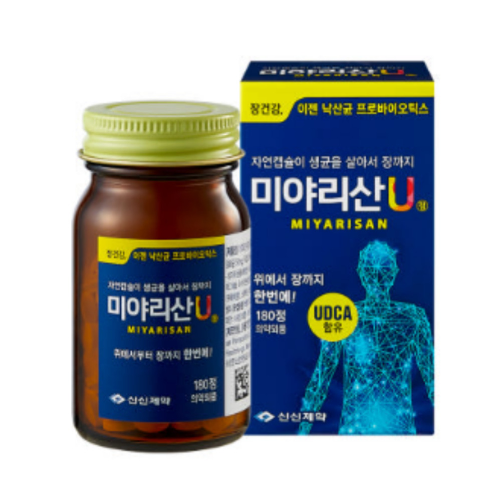 [<b>신신제약</b>] 미야리산U 낙산균 프로바이오틱스 420정  1개  180정