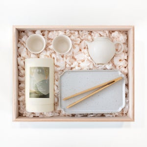 브라운즈 백운 달무리 연잎 허브차 다도 선물세트