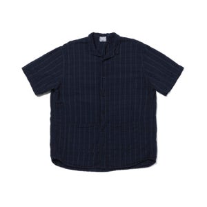 텐더 Airbag Cambric Flipped Collar Shirt [Hadal Blue]