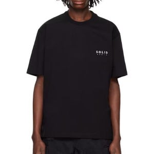 솔리드옴므 Black Paris T shirt 251221M213025 251221M213025