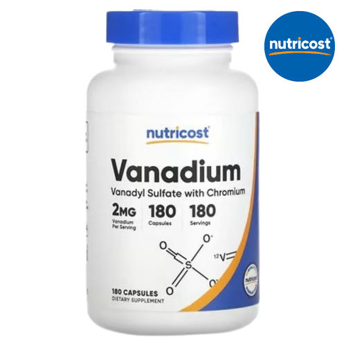 뉴트리코스트 <b>바나듐</b> 바나디움 크로뮴 2mg 캡슐 180정 Vanadium Chromium