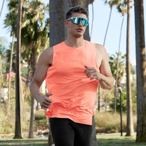 남자 러닝 나시 상의 메쉬 슬리브리스