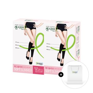 동국제약 센시안 [주말장터] 1+1 센시안 소프트슬리머 레그슬리브 2개 (FREE사이즈,BLACK)