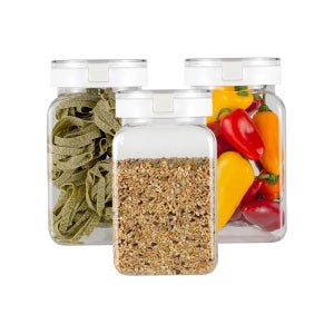 버튼 원터치보관용기 1400ml 3개