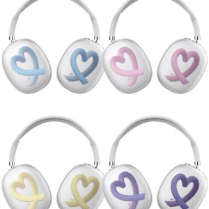 [코쿼드] 9C9C 3D 하트 라인 에어팟 맥스 클리어케이스