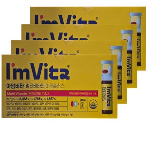 아임비타 종근당건강 아임비타 멀티비타민 이뮨플러스(액상 20ml + 정제 600mg + 캡슐 500mg) 7개입 X4개 PRIME