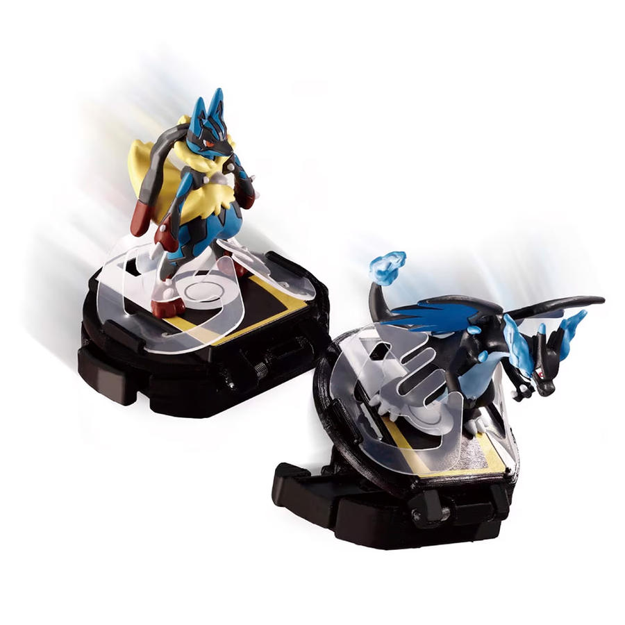 포켓몬스터 몬콜레 배틀제트 피규어 세트 <b>메가</b>루카리오 vs <b>메가</b>리자몽X 전설의 포켓몬 장난감