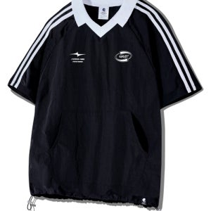 [고스트리퍼블릭] 럭비 카라 래글런 트랙 타슬란 반팔티 GT-377_블랙 GT-377black