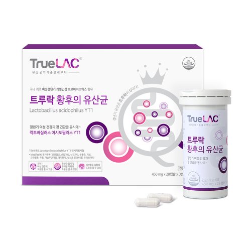 <b>HURUM</b> 트루락 황후의 유산균 12주분 여성 <b>갱년기</b> 유산균 YT1  3개