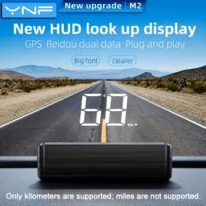 [YNF 안전운전 필수품] 차량용 HUD 헤드업 디스플레이/헤드업 디스플레이+번호판 HD 프로젝션 실시간 속도 99% 차종 호환 속도/속도/주행거리 모니터링 플러그 앤 플레이