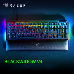 Razer 블랙 위도우 V4 게이밍 메카닉 키보드, e스포츠용 RGB 백라이트 포함
