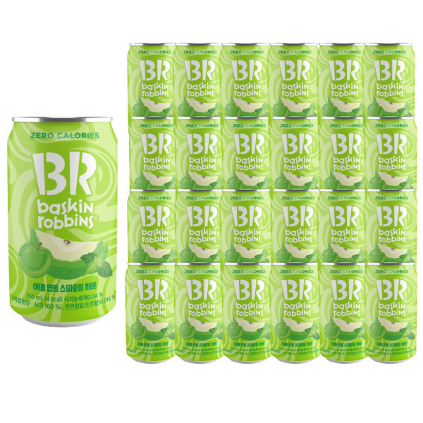 배스킨라빈스 베스킨라빈스 애플민트 제로 350ml x 24개