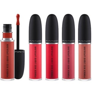 (NEW) 맥 파우더 키스 리퀴드 립컬러 5ml / 어 리틀 템드 색상 x4SET