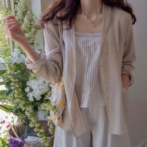 [리린][LABEL] 마가레츠 가볍고 시원한 썸머린넨 유연한 자켓 [2color]