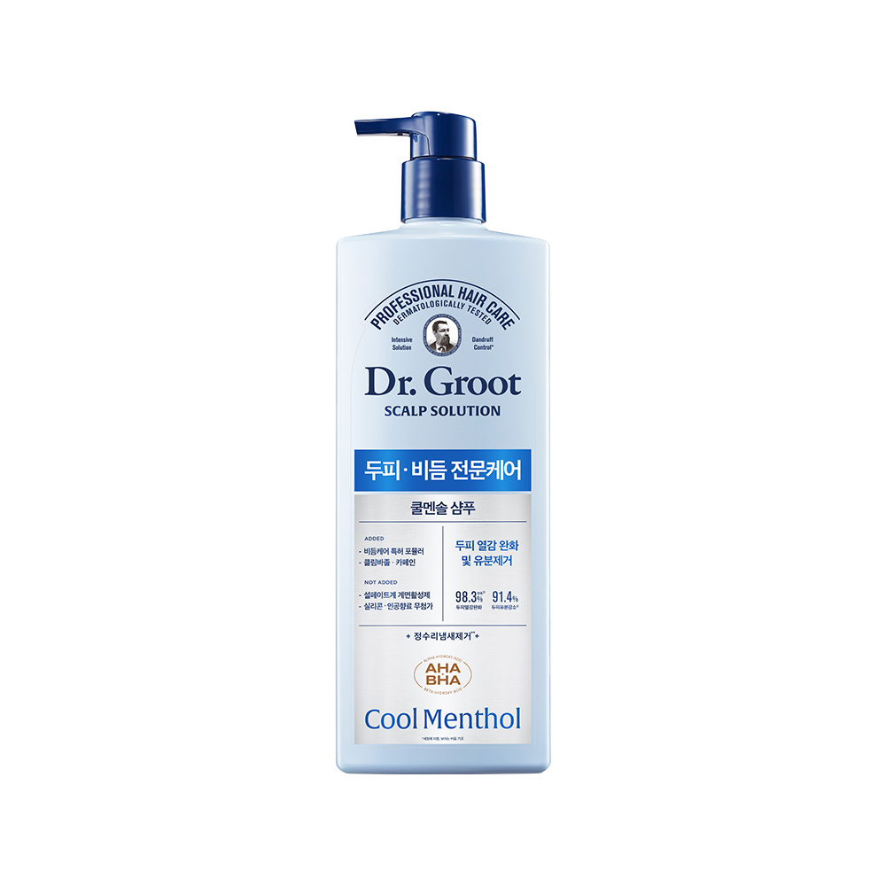 <b>닥터그루트</b> 스칼프 솔루션 쿨멘솔 샴푸 민트향, 700ml, 2개