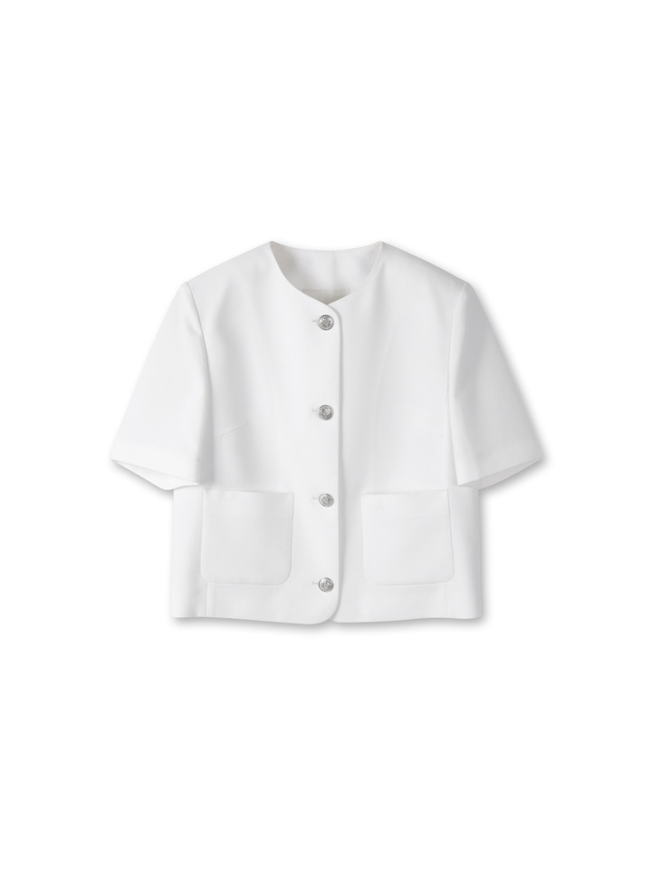 탑텐 쿨터치 라운드넥 숏슬리브 자켓 재킷 MSF2KG2501