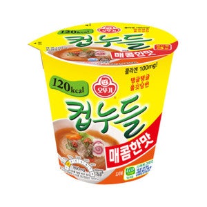 오뚜기 오뚜기 컵누들 매콤한맛 37.8g 12개