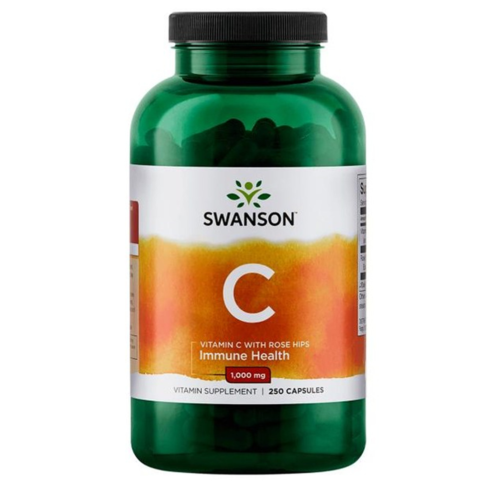 스완슨 <b>비타민</b> C <b>로즈 힙 1000mg</b> x 250캡슐, 1개